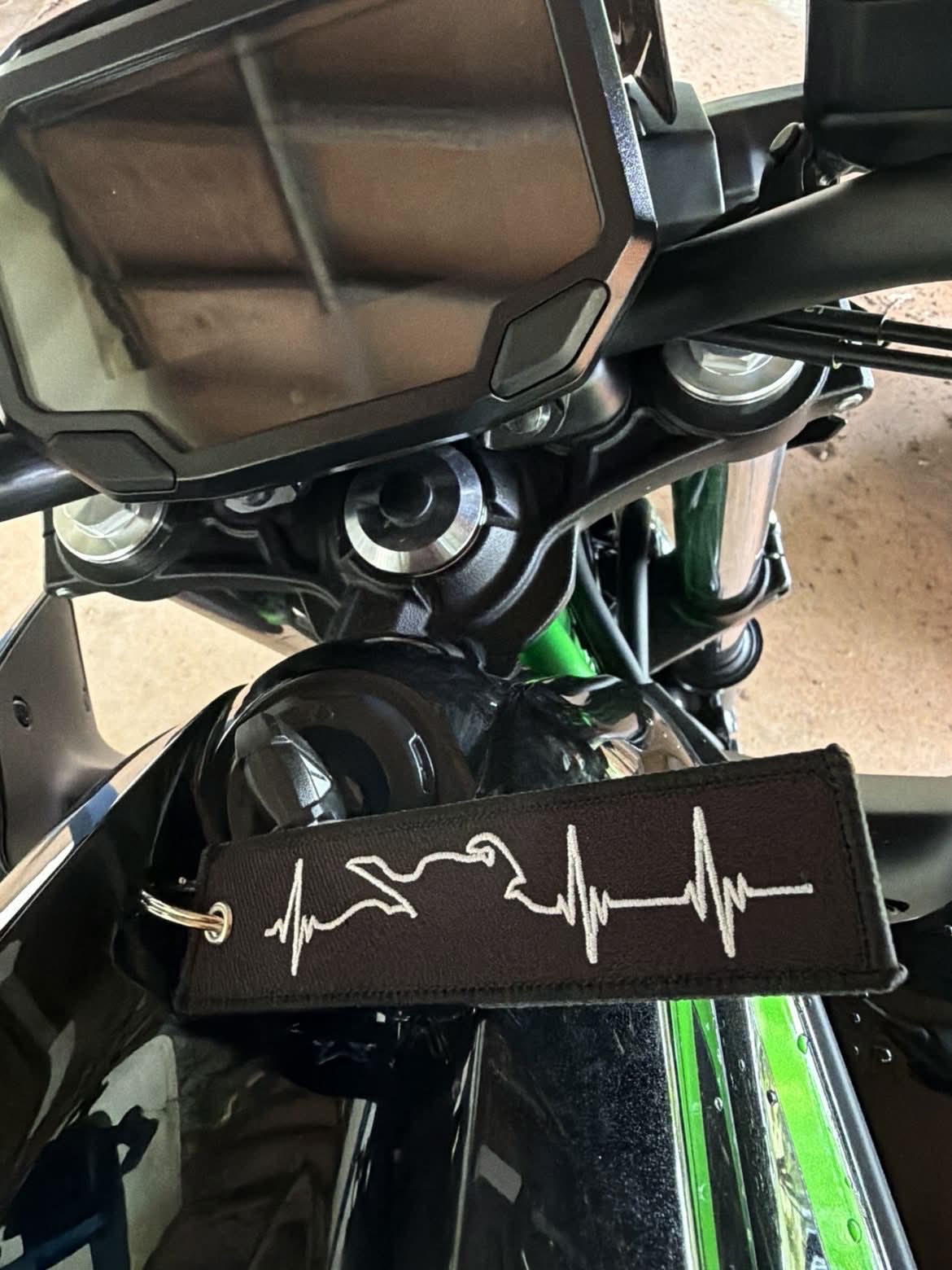 Motorcycle Heartbeat - Keychain